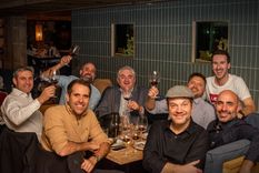 Pablo Richardi, José Lovaglio, Javier Lo Forte, Silvio Alberto, Ricardo Galante, Santiago Mayorga, Germán Di Césare y Fede Croce. Foto: Gentileza