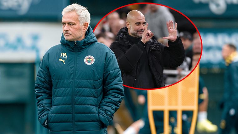 Mourinho y Guardiola intercambiaron provocaciones. Foto: Fenerbahçe y EFE