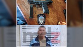 El arma de fogueo incautada y el hombre detenido tras el conflicto familiar en Las Heras