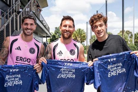 Un dìa se hizo realidad: De Paul, Messi y Colapinto en el predio de Inter Miami Un dìa se hizo realidad: De Paul, Messi y Colapinto en el predio de Inter Miami