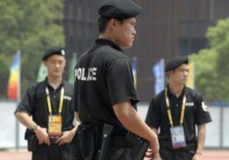 La policía china ha reforzado la seguridad en los últimos días. Foto: web