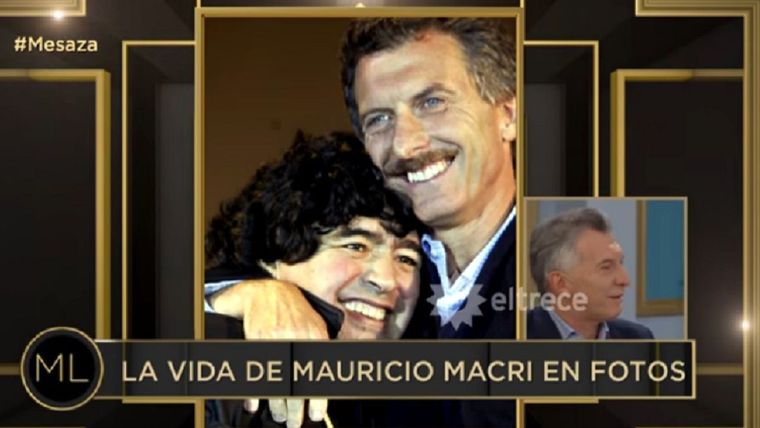 Diego Maradona y Mauricio Macri