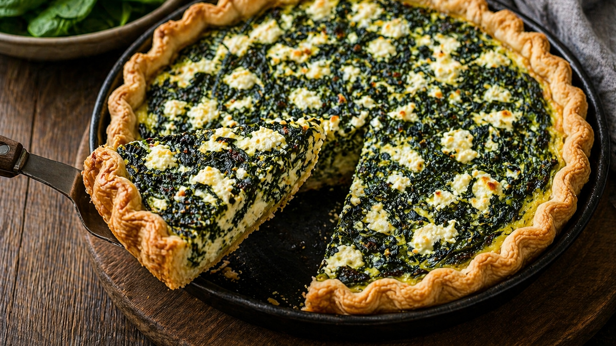 Tarta de espinaca y ricota: la receta casera ideal para tu próxima comida