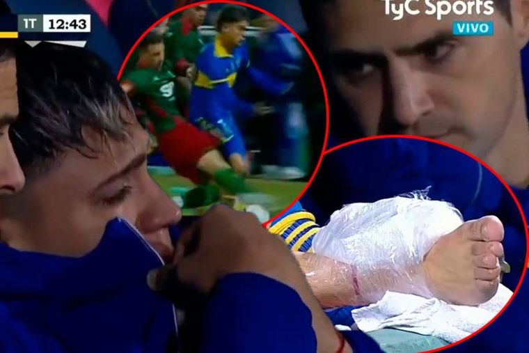 Zeballos habría sufrido una lesión de gravedad ante Agropecuario producto de una patada que lo sacó de la cancha.