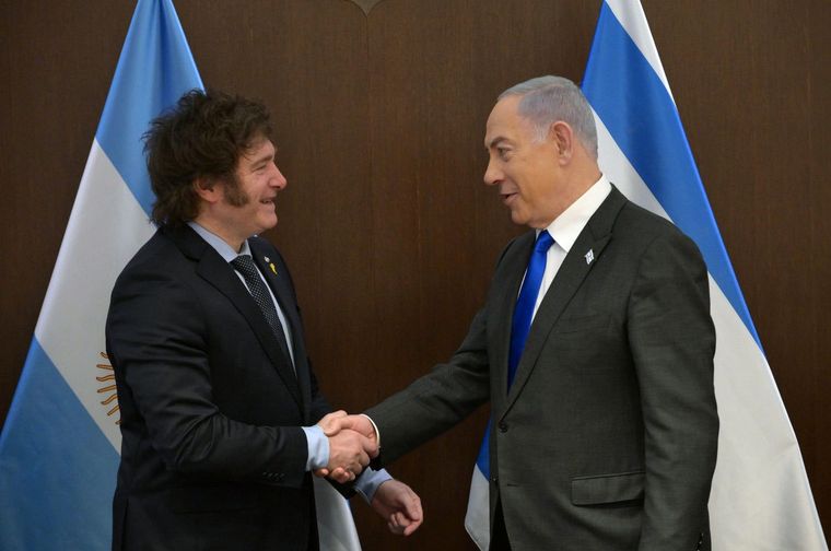 Milei y Netanyahu volverán a cruzarse. Foto: Presidencia