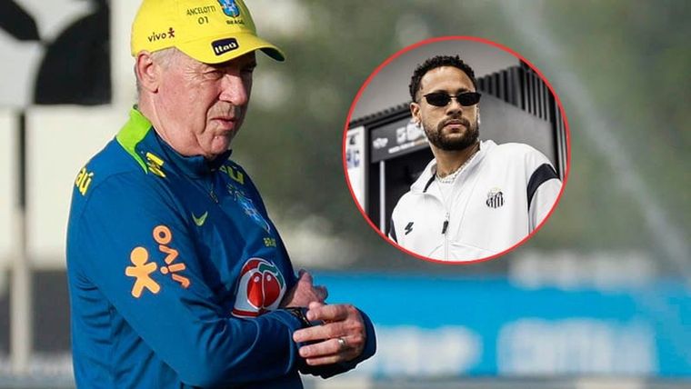 Ancelotti y Neymar, un nuevo capítulo en la Selección de Brasil. ¿Qué dijo esta vez el DT?