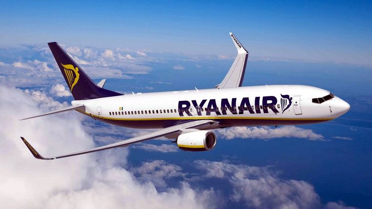 Vuelo de Ryanair. Foto: Ryanair.