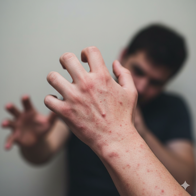 Emociones que invaden el cuerpo. Fuente. IA Gemini.