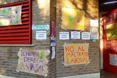 El colegio San José de la ciudad de Córdoba sigue sin dictado de clases, pero los estudiantes levantaron la toma. Foto: X de @leoguevara80 El colegio San José de la ciudad de Córdoba sigue sin dictado de clases, pero los estudiantes levantaron la toma. Foto: X de @leoguevara80