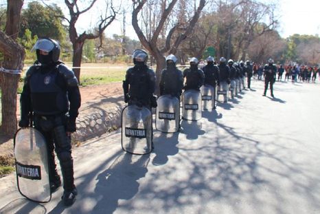 Unos 400 agentes de Policía estarán abocados al operativo de seguridad para el partido del Tomba Foto: Ministerio de Seguridad de Mendoza