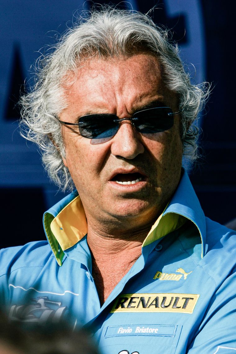 Flavio Briatore, durante su época en Renalut. La FIA lo sancionó por la polémica del Flavio Briatore, durante su época en Renalut. La FIA lo sancionó por la polémica del
