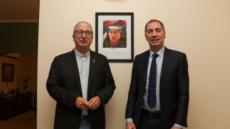 Diego Santilli con Hugo Passalacqua 