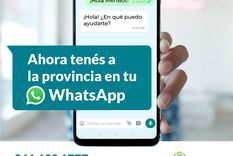 rodolfo suarez presento menbot: un servicio de whatsapp para despejar dudas