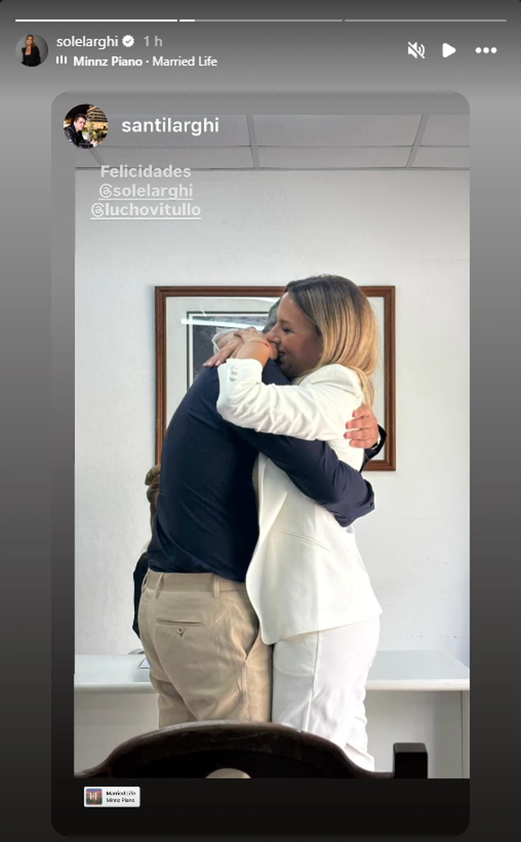 Soledad Larghi y su pareja. Cr&eacute;ditos: Instagram