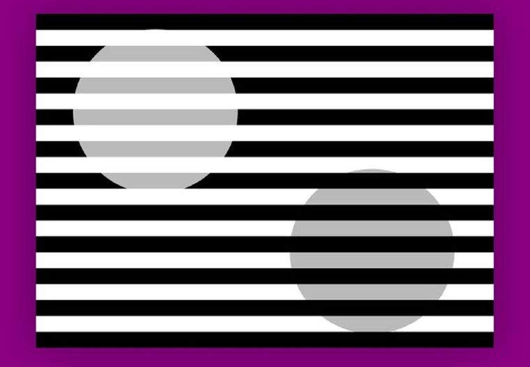 Acertijo visual, reto visual, círculo