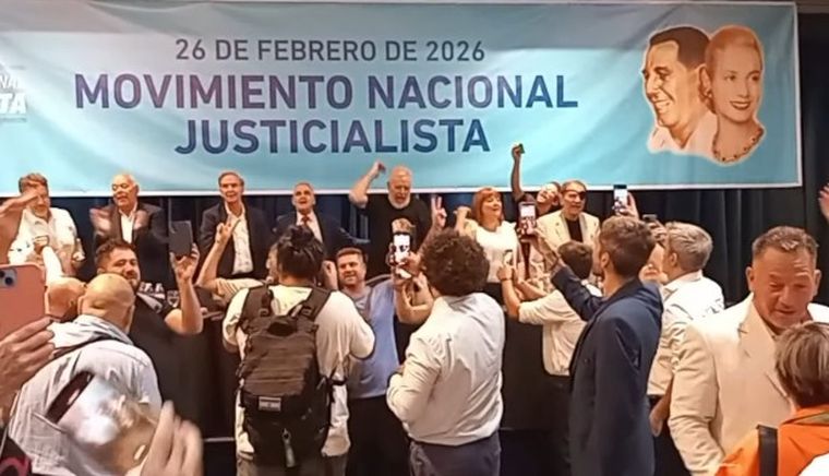 Gustavo Menéndez, Miguel Angel Pichetto, Gustavo Valdez y el 