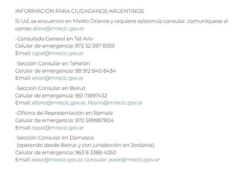 La información brindada por Cancillería La información brindada por Cancillería