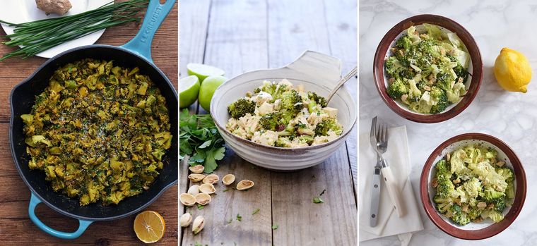 Sartén de brócoli con especias y coco Foto: Blog - Directo al Paladar