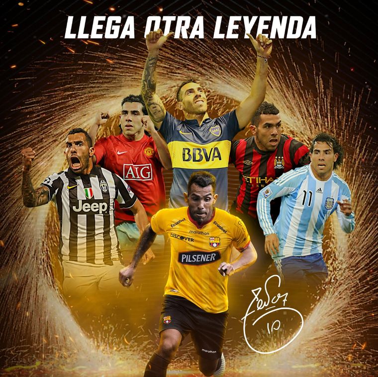 Así anunciaron la llegada de Tevez