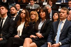 Los diputados nacionales Mercedes Llano, Facundo Correa Llano, Álvaro Martínez, Julieta Metral, Pamela Verasay y Lisandro Nieri.