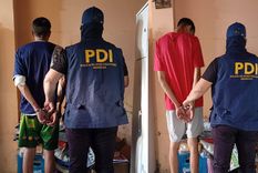 Los delincuentes que integraban la banda que asaltaba choferes de plataformas.&nbsp;