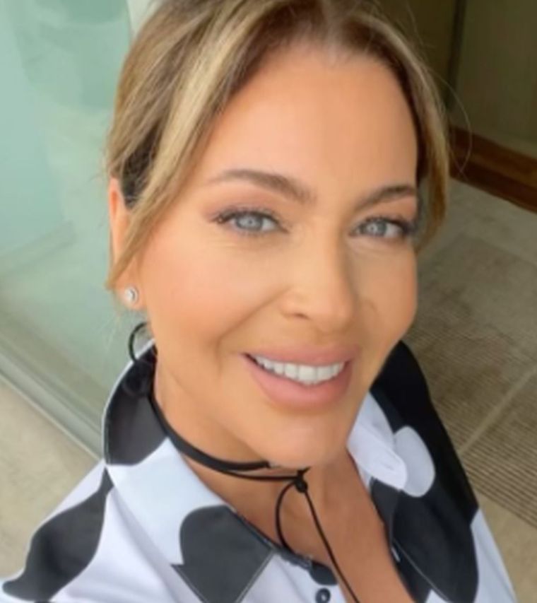 Karina Mazzocco disfruta de sus outfits con este estampado felino Foto: Instagram