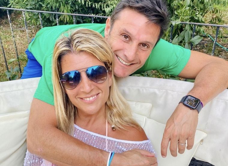 El Pupi Zanetti con su esposa. Foto: Instagram
