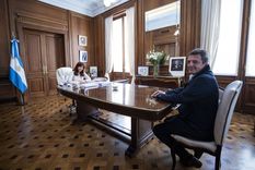 Cristina Fernández de Kirchner recibió a Sergio Massa en el Senado. Foto: Twitter del Senado. Cristina Fernández de Kirchner recibió a Sergio Massa en el Senado. Foto: Twitter del Senado.