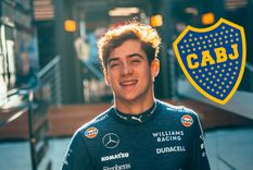 Colapinto y una nueva mención al Xeneize. Foto: @WilliamsRacing y Paladar Negro