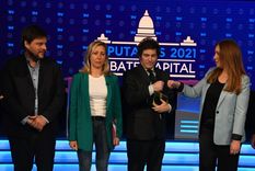 Bregman, la segunda de izquierda a derecha, durante la campaña del año pasado Bregman, la segunda de izquierda a derecha, durante la campaña del año pasado