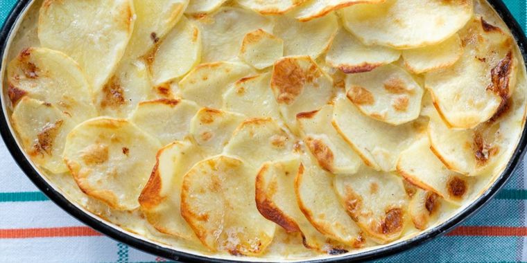 Gratin de patatas y cebollas Foto: Pixabay