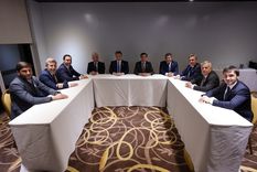 Los gobernadores de JxC se mostraron juntos en la previa del Pacto de Mayo. Foto: Prensa Juntos por el Cambio