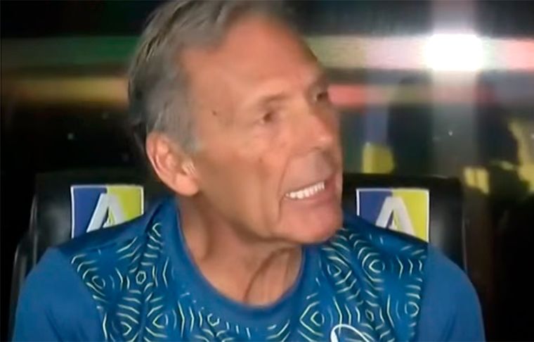 Miguel Ángel Russo se fastidió cuando por le preguntaron insistentemente por cuáles eran las sensaciones del equipo de cara a la final ante Platense Foto: captura eltresTV