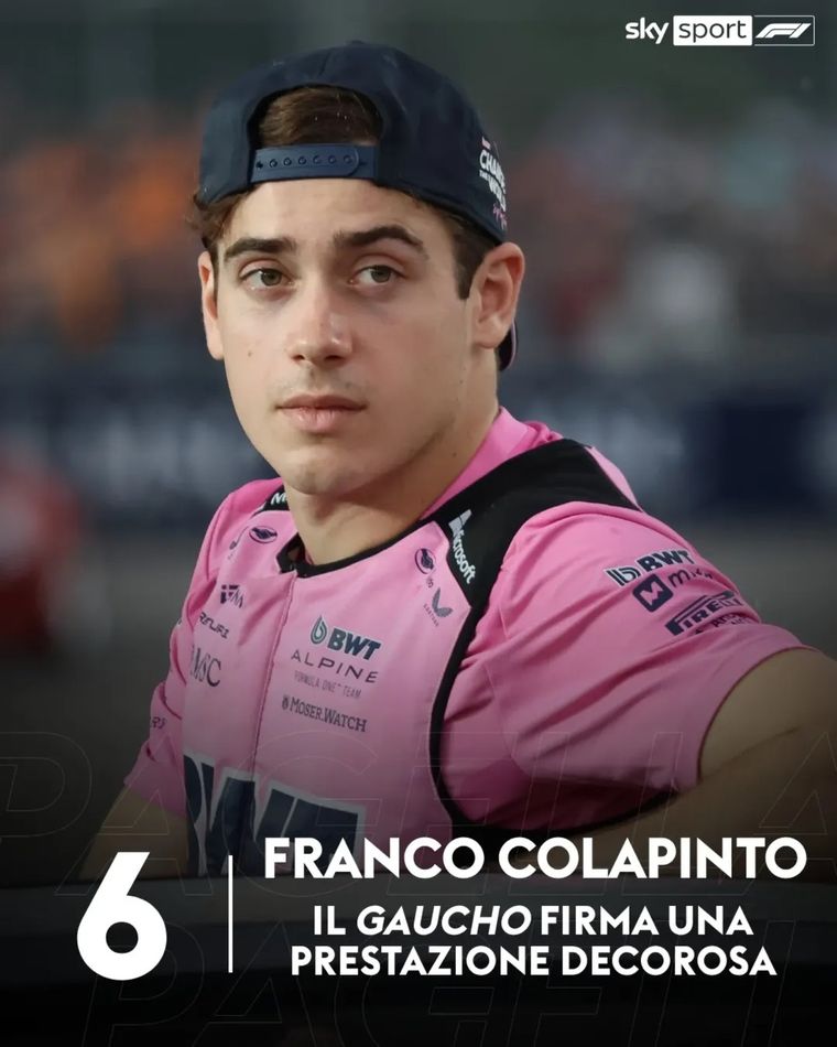 Franco Colapinto fue apodado “Il Gaucho” por la prensa italiana. Franco Colapinto fue apodado “Il Gaucho” por la prensa italiana.