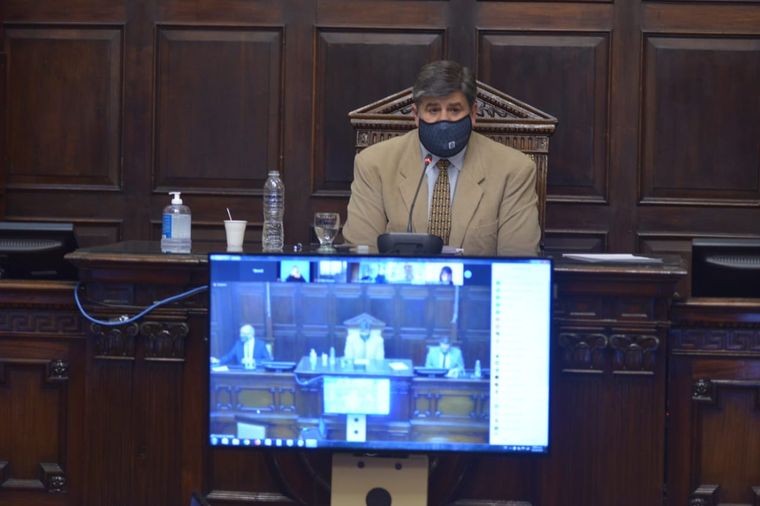 El vicegobernador Mario Abed, en cuya casa se debatiría la reforma constitucional. Foto: Twitter Mario Abed