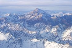 El Aconcagua tiene 6962 metros de altura Foto: Aerial view of Aconcagua