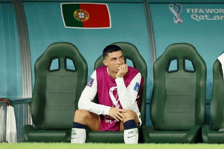 Cristiano no ocultó su enojo cuando fue reemplazado ante Corea.