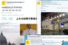 el vaticano saluda al papa en el primer minuto del aniversario