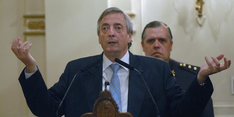 El presidente de la Nación, Néstor Kirchner
