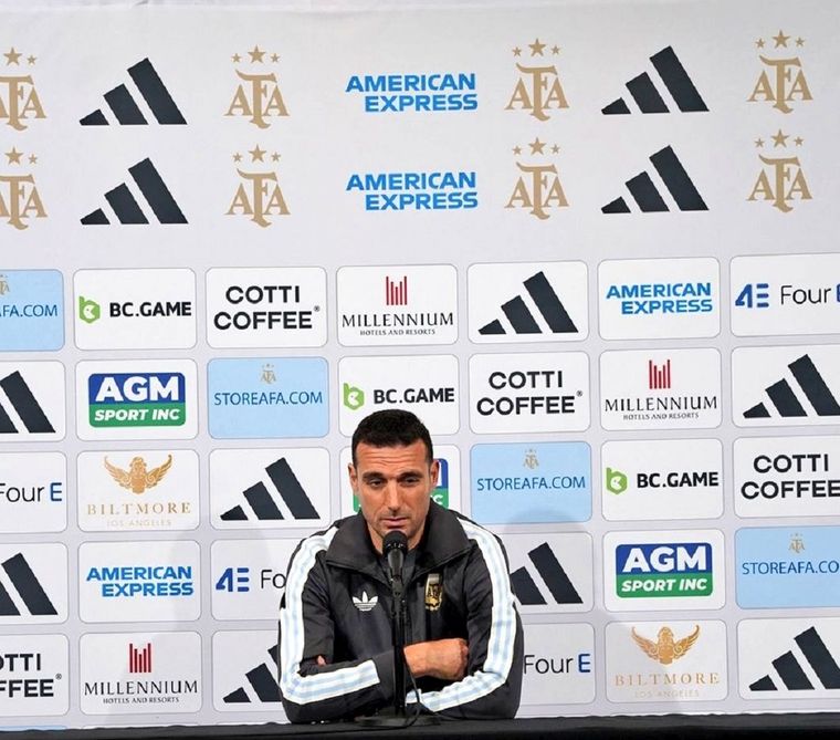 El técnico habló ante los medios. Foto: selección argentina