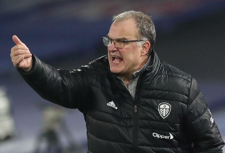 Marcelo Bielsa, DT del Leeds. Foto: EFE