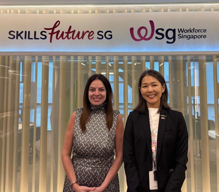 La ministra Sandra Pettovello con autoridades del Workforce Singapore (WSG), organismo del Gobierno de Singapur dedicado a fortalecer la empleabilidad y el capital humano. La ministra Sandra Pettovello con autoridades del Workforce Singapore (WSG), organismo del Gobierno de Singapur dedicado a fortalecer la empleabilidad y el capital humano.
