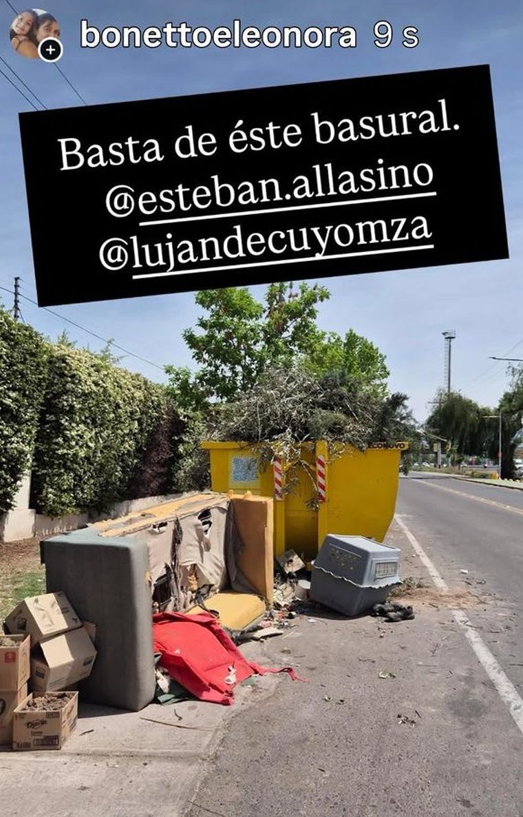 La mujer, vecina de Luján de Cuyo, denunció la situación en las redes y luego se comunicó con MDZ. La mujer, vecina de Luján de Cuyo, denunció la situación en las redes y luego se comunicó con MDZ.