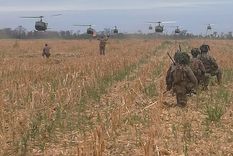 Un sargento perdió la vida en la tarde del viernes durante una práctica de salto, a raíz de que su paracaídas no se abrió Foto: Ejército Argentino