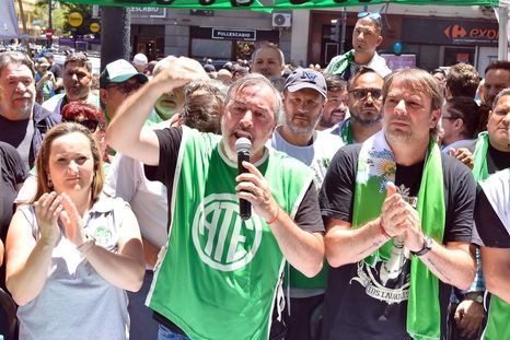 El titular de ATE, Rodolfo Aguiar. El titular de ATE, Rodolfo Aguiar.