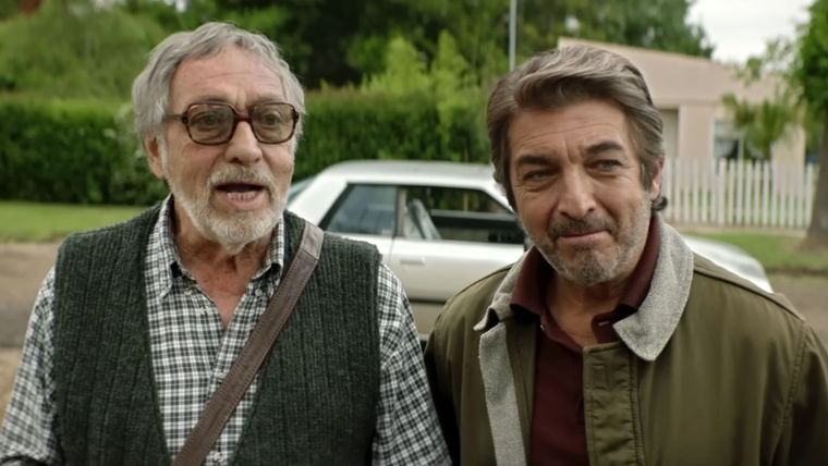 Luis Brandoni y Ricardo Darín en La Odisea de los Giles.