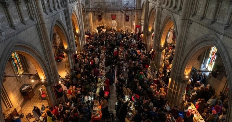 La feria medieval en el museo Santa Felicitas, en el barrio porteño de Barracas Foto: Gentileza
