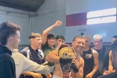 Sergio Maravilla Martínez estuvo en el Pandolfino Box de Las Heras Foto: Captura de video Sergio Maravilla Martínez estuvo en el Pandolfino Box de Las Heras Foto: Captura de video