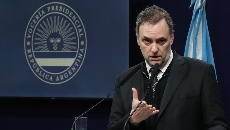 Adorni habló sobre el golpe en Diputados contra la SIDE. Foto: Presidencia