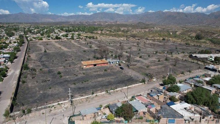 El predio donde funcionaba la Playa San Agustín. Foto: Gobierno de Mendoza